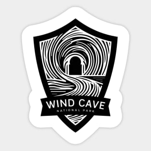 Wind Cave National Park Shield Sticker